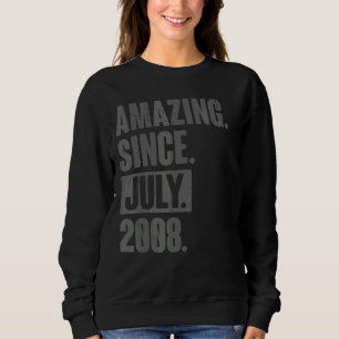 Sweatshirt Extraordinaire depuis juillet 2008 14 ans 14e anni