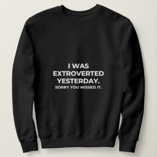 Sweatshirt Extrovert Hier Introduit Une Relax Awkward Cube