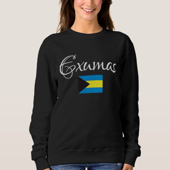 Sweatshirt Exumas, National Flag of the Bahamas (Devant)
