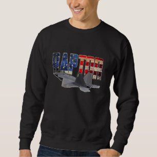 Sweatshirt F 22 F22 Avion d'avion de chasse à réaction de rap