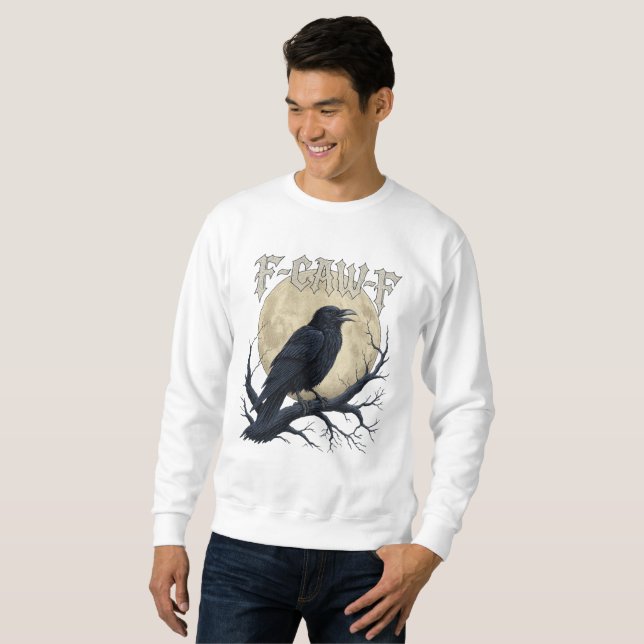 Sweatshirt F-CAW-F Raven Gothic Moon Tee (Devant entier)