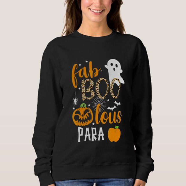 Sweatshirt Fab Boo Lous Para Ghost Halloween (Devant)