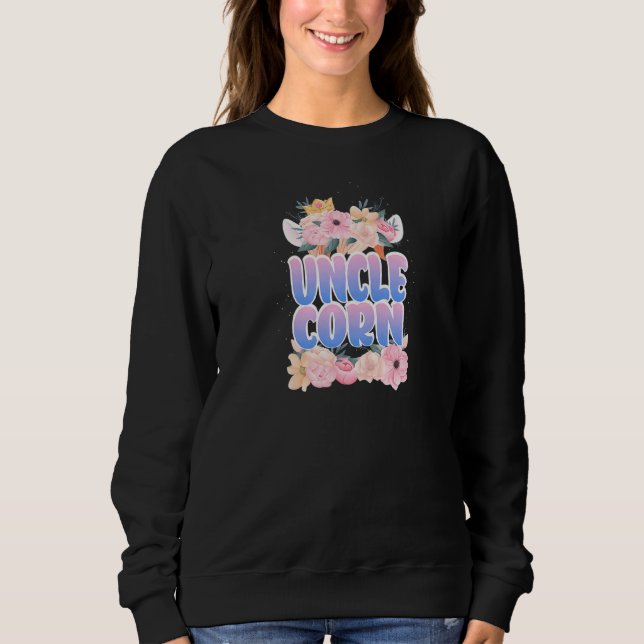 Sweatshirt Faboulous Unclecorn Oncle Anniversaire Unicorn (Devant)