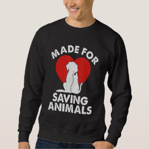 Sweatshirt Fabriqué Pour Sauver Animaux Vétérinaire Vétérinai