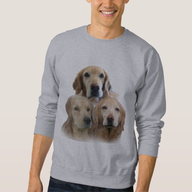 Sweatshirt fabuleux de visages de chiens d'arrêt (Devant)