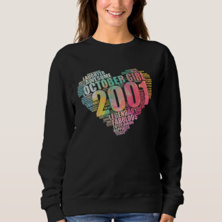 Sweatshirt Fabulous October 2001 Girl Legendary & Awesome Big