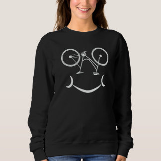 Sweatshirt Face Vélo rire Mountainbike Triathlon Descente cy