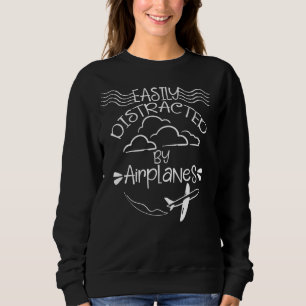 Sweatshirt Facilement distrait par avion Aviator Aviator Pilo