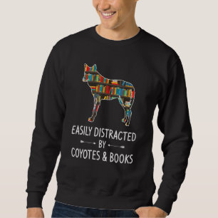 Sweatshirt Facilement Distrait Par Coyotes & Livres Wolf Pup