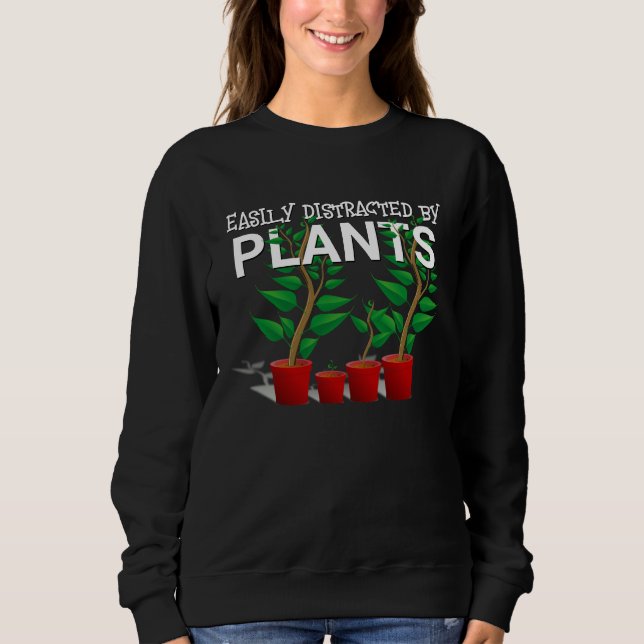 Sweatshirt FACILEMENT DISTRAIT PAR L'Unisex PLANTE (Devant)