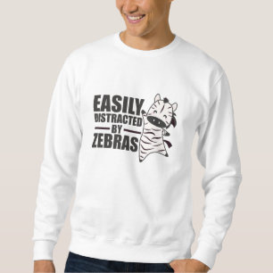 Sweatshirt Facilement Distrait Par Zebras - Sweet Zebra Zoo