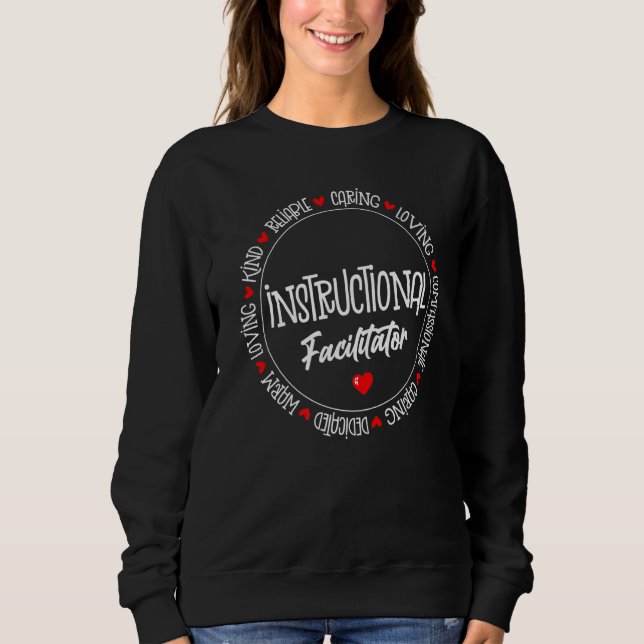 Sweatshirt Facilitateur pédagogique Entraîneur Assistant Éduc (Devant)