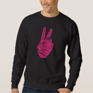 Sweatshirt Faire de la paix pas de la guerre la main de la pa