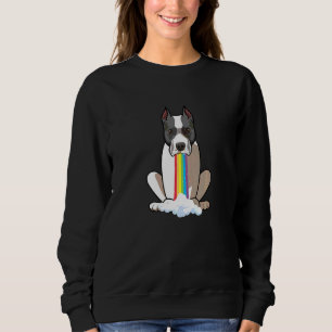 Sweatshirt Faire Rayonner la Positivité Arc-en-Ciel Chien Sta