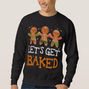 Sweatshirt Faisons-nous cuire Noël Gingerbread Baking Pajam