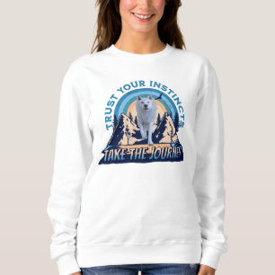 Sweatshirt Faites confiance à vos instincts Loup de l'Arctiqu
