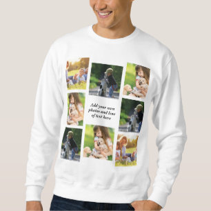 Sweatshirt Faites votre propre collage photo et texte