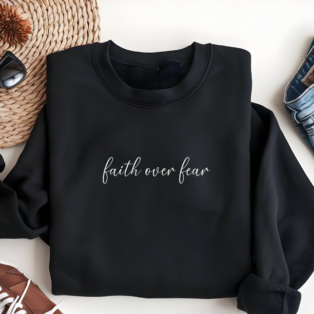 Sweatshirt Faith Over Fear Women's Christian (Créateur téléchargé)