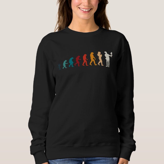 Sweatshirt Falconer Evolution Falconry  Hawker Falcon Hawking (Devant)