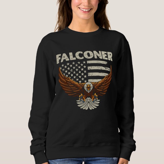 Sweatshirt Falconer Ornithology Birder  1 (Devant)