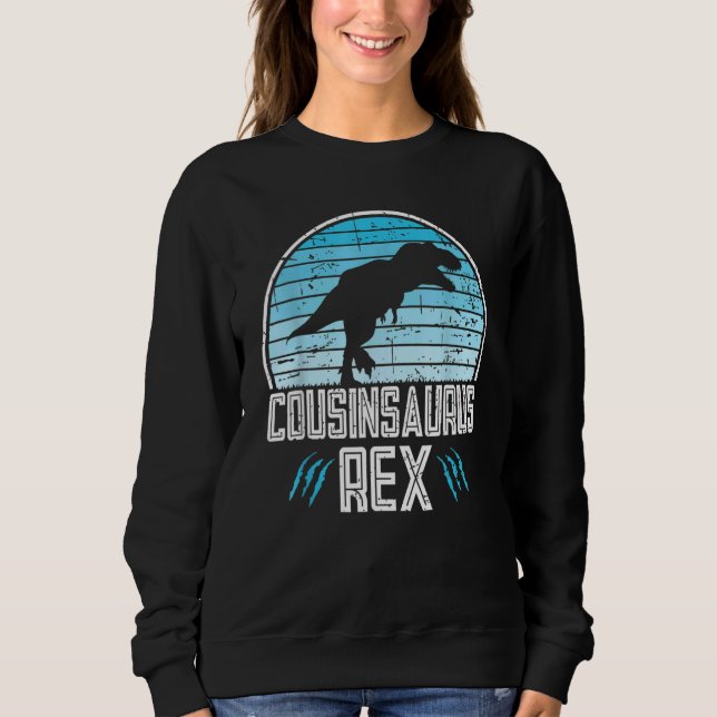 Sweatshirt Famille Correspondante Cousinsaurus Rex Cousin Din (Devant)