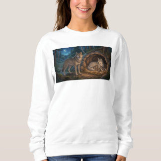 Sweatshirt Famille de loups  