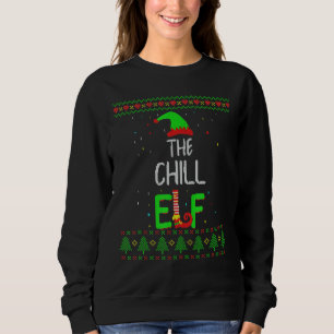 Sweatshirt Famille Elf Chill Correspondant Doux moche Noël P
