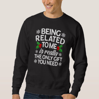 Sweatshirt Famille Etre Liée À Moi Noël