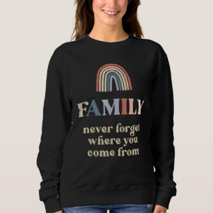 Sweatshirt Famille N'oublie Jamais D'où Tu Vient Réunion Gr