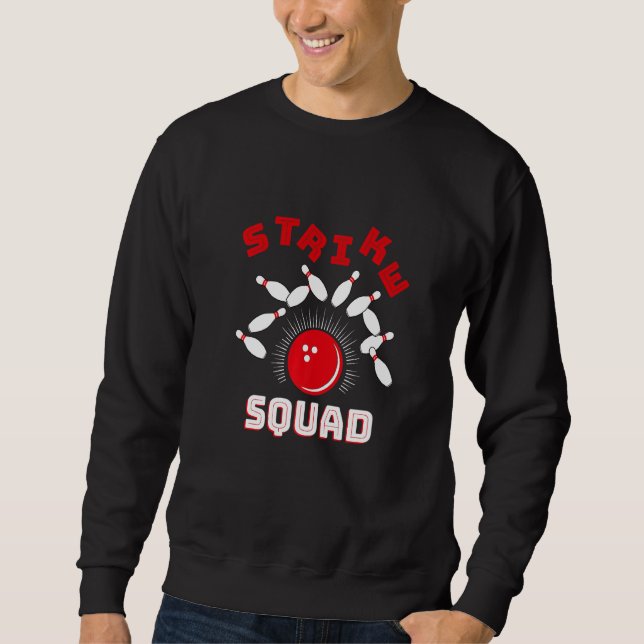 Sweatshirt Family Bowling Gutter Rollin' Bowlers Squad Strike (Devant)