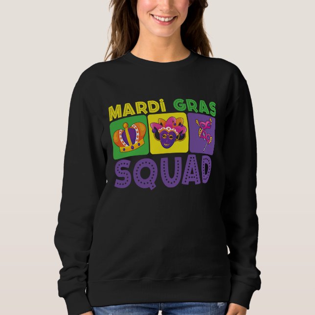 Sweatshirt Family Vacation Couple Cute Mardi Gras Squad (Devant)