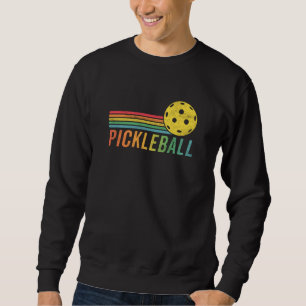 Sweatshirt Fan de Pickleball Retro Sunset
