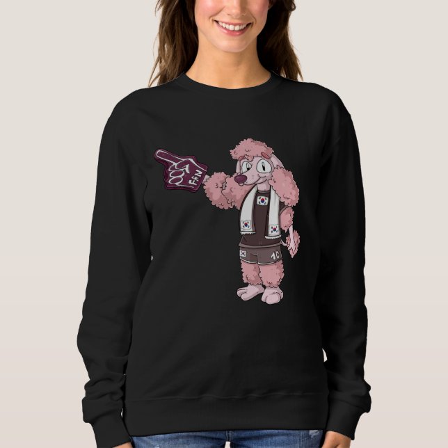 Sweatshirt Fan Poodle South Korea (Devant)