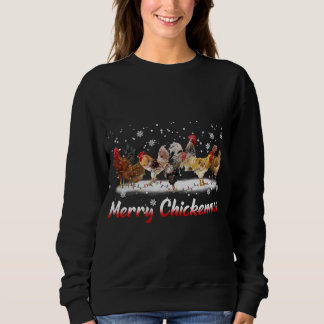Sweatshirt Fantaisie de Noël au poulet - Joyeux Noël C