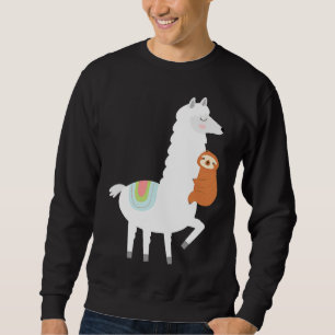 Sweatshirt Fantaisie Fantaisie Accrocher Llama Alpaca