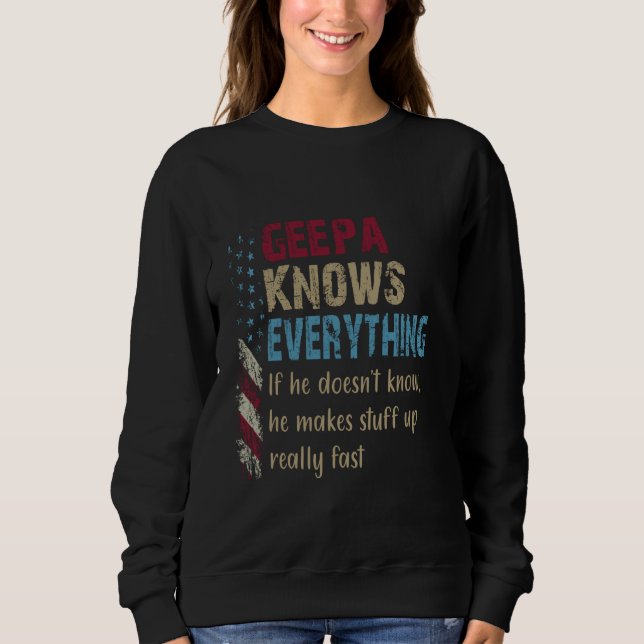 Sweatshirt Fantastique Chemise Geepa Tout savoir - Grand-père (Devant)