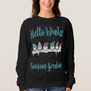 Sweatshirt Fantastique hiver Joyeuses Fêtes Gnomes Noël