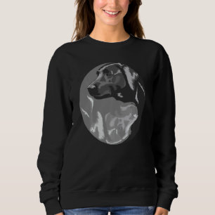 Sweatshirt Fantastique Labrador Pour Hommes Cool Gris Et Noir