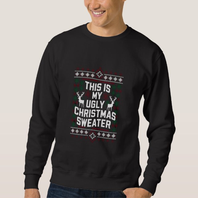 Sweatshirt Fantastique Noël C'Est Mon Vilain Chandail De Noël (Devant)