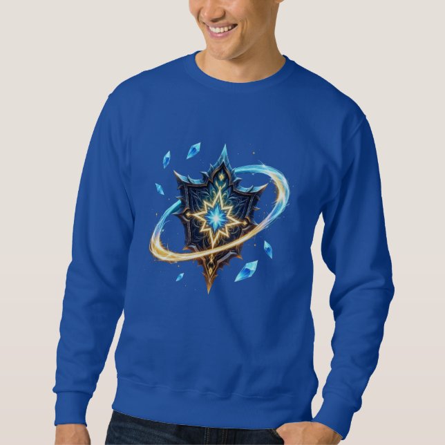 Sweatshirt Fantasy Emblem with Floating Blades – Magical Ener (Devant)