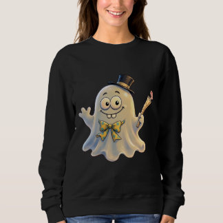 Sweatshirt Fantôme élégant avec chapeau haut-de-forme, nœud p