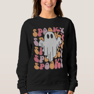Sweatshirt Fantôme rétro éffrayant