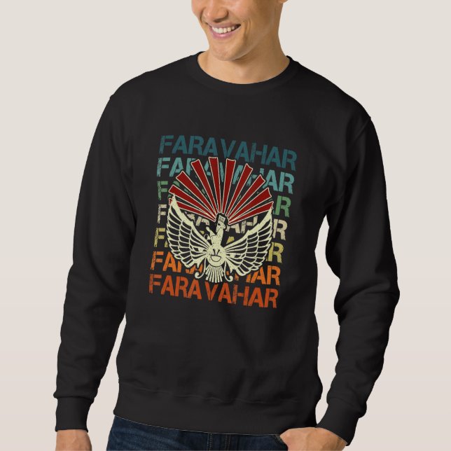 Sweatshirt Faravahar Zoroastrianism Zarathustra Symbol philos (Devant)