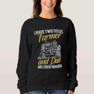 Sweatshirt Farmer Hommes Papa Tractor Rancher Farmer Papa