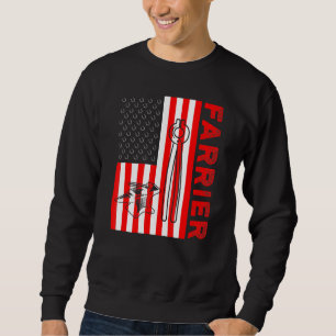 Sweatshirt Farrier Horseshoe Hoof Trimming Equine Shoeing 70