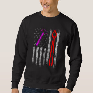 Sweatshirt Farrier Horseshoe Hoof Trimming Equine Shoeing 85