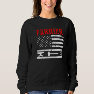 Sweatshirt Farrier Horseshoe Hoof Trimming Equine Shoing 6
