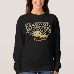 Sweatshirt Fartalotl Champion Axolotl Salamander Aquarium Pou