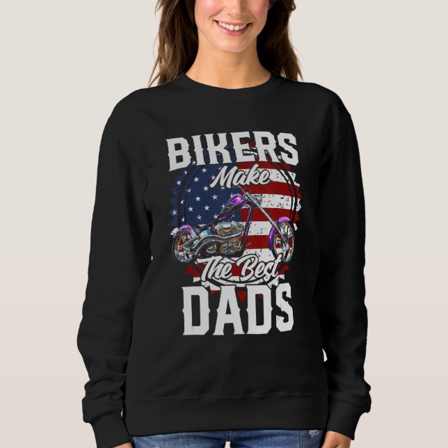 Sweatshirt Father s Day Biker Purple Chopper Motorcycle (Devant)