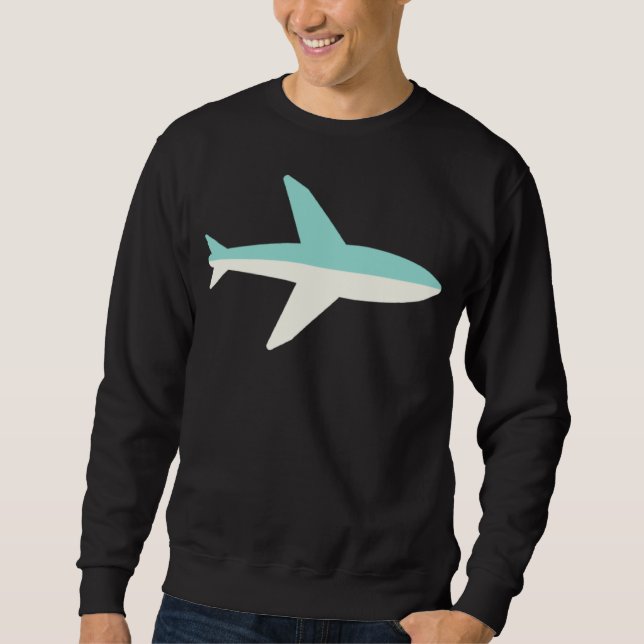 Sweatshirt Fathers Day Aviation Airplane Dad Flying Travel Pi (Devant)